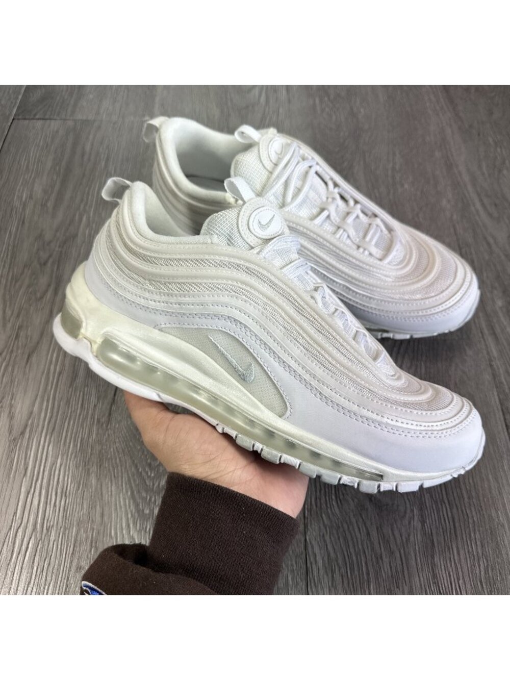 Nike Air Max 97 Triple White 921733-100 Men's 8.5 / Women's 10 Sneakers
